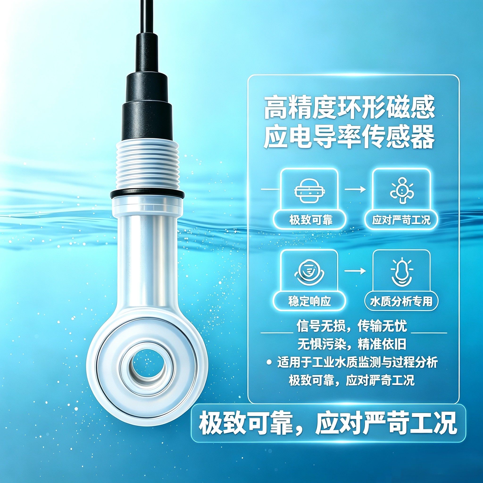 忻成科技MS660C-138电导传感器高精度环形磁感应该电极